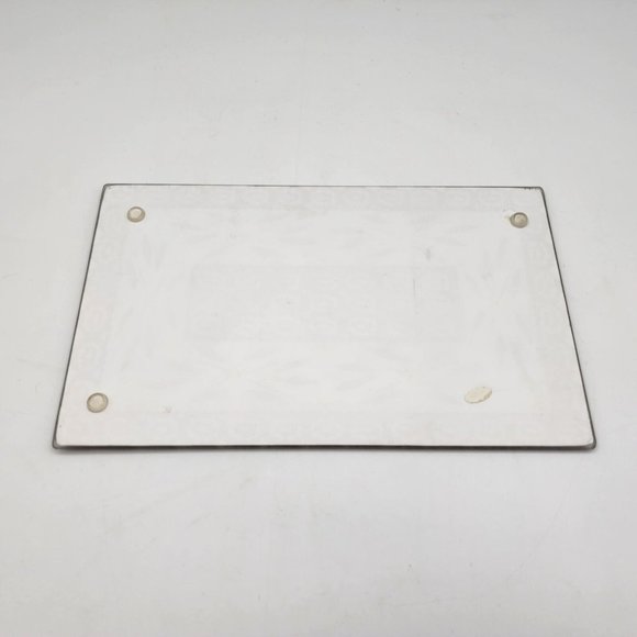 Tara Temptations Old World Tempered Glass Trivet Cutting Tray Brown 10.25 in - Picture 2 of 4